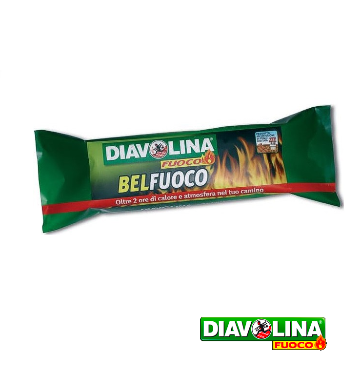 Diavolina tronchetto accendifuoco ecologico x camini Belfuoco