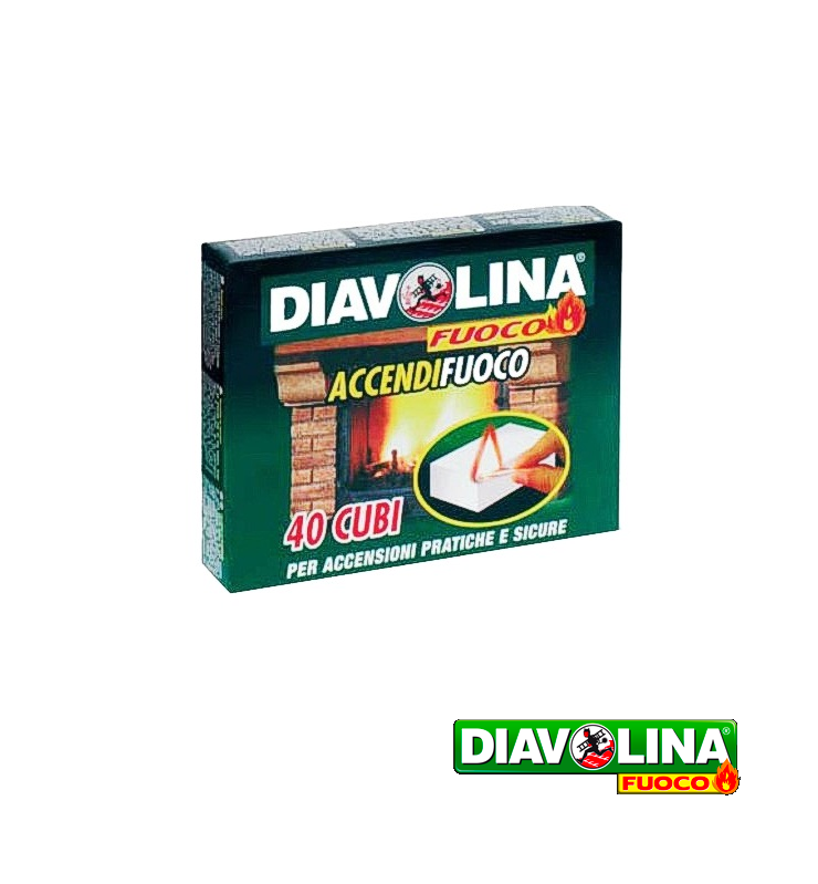 ACCENDIFUOCO DIAVOLINA 40 CUBI