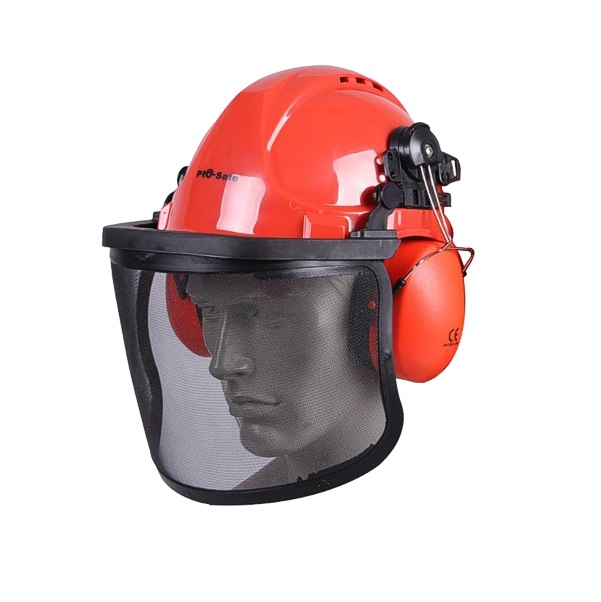 casco di protezione con cuffia