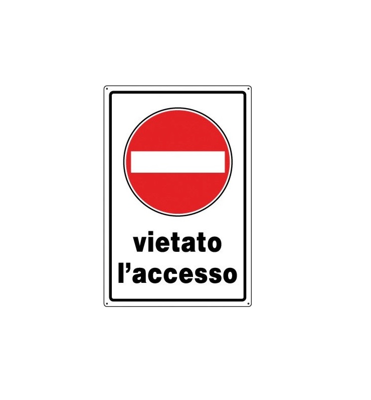 Cartello-Vietato l'accesso-