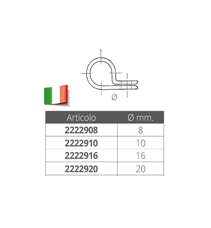 Fascette inox-gomma